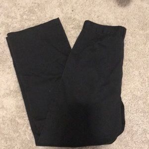 Black straight leg uniform pants